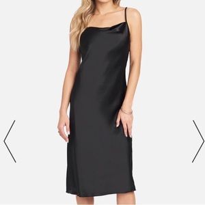 Bebe Satin Cowl Neck Slip Midi Dress (NEVER WORN)!!